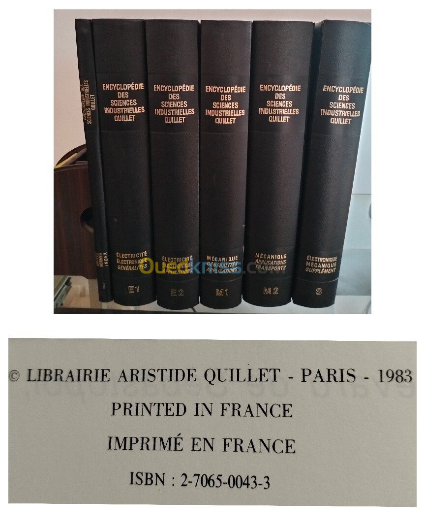 Encyclopédie des Sciences Industrielles QUILLET _1974-1973