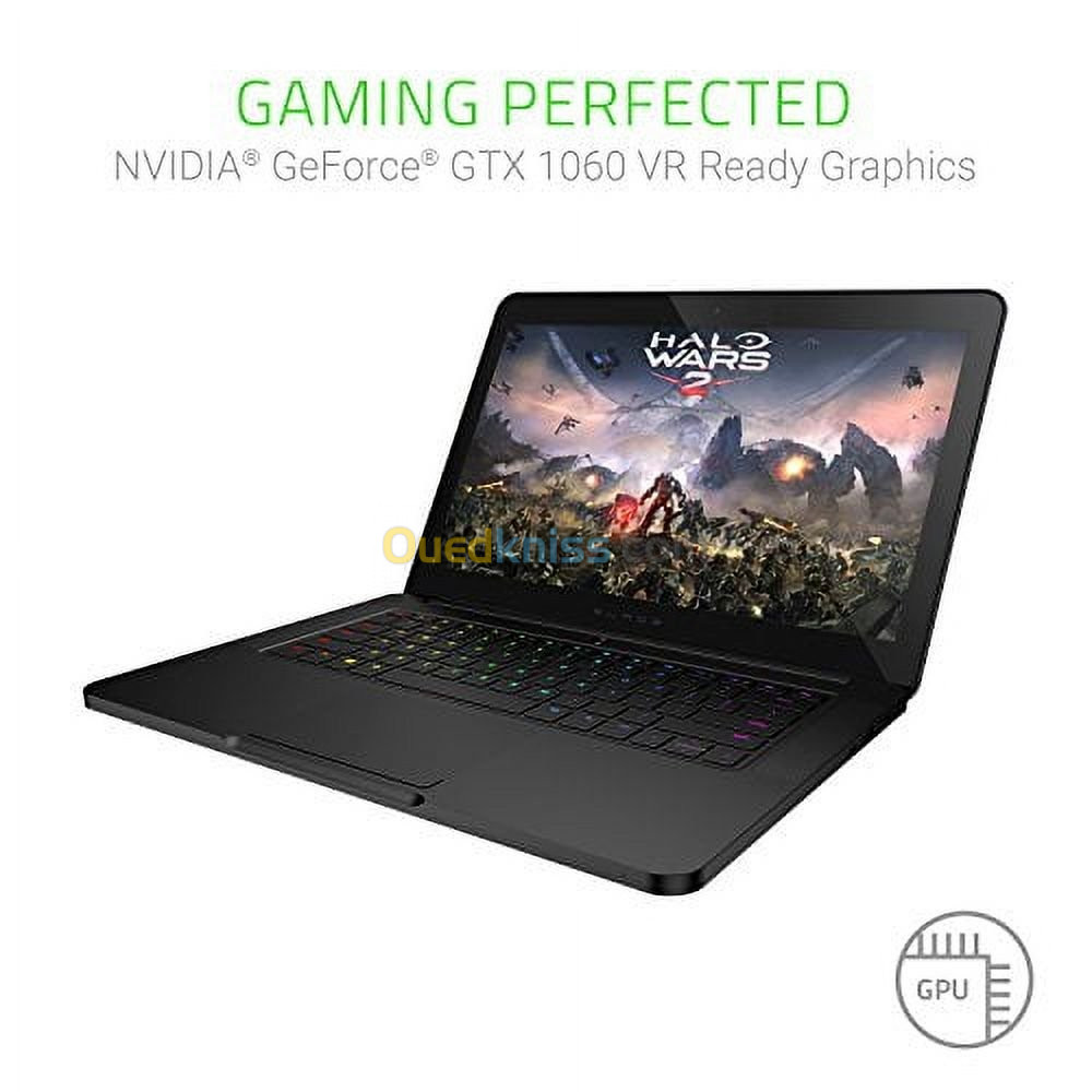 GAMING RAZER BLADE 19 - GTX 1060 6GB - i7 7700H - 256GB SSD NVME + 2TB HDD - 16GB RAM