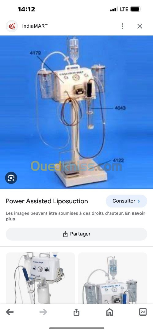 Aspirateur liposucceur VaCUSON 60 turbo 