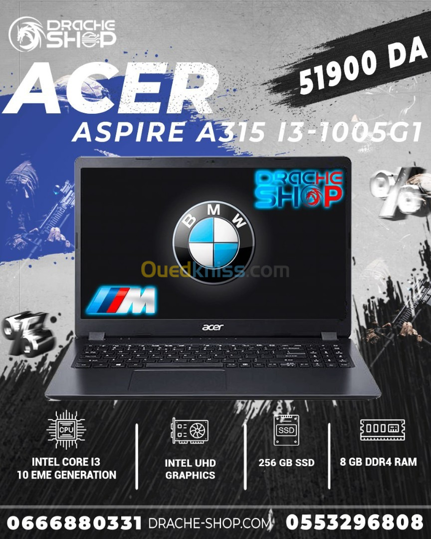 Pc Portable Acer Aspire 3 i3-1005G1 RAM 8GB SSD 256GB USED