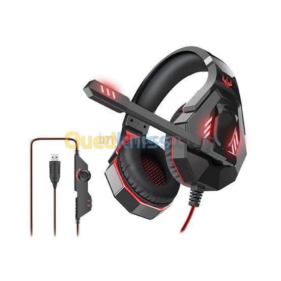 Ovleng Casque Gaming Stéréo Jack 3,5 Mm Pour Jeux Mobiles / Ordinateur Portable / Ps4/GT97