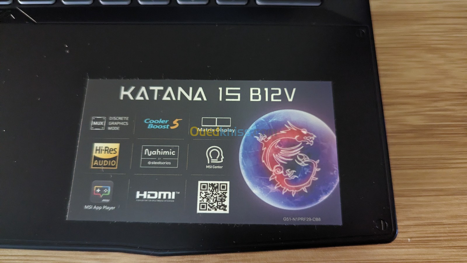 MSI Katana 15 B12V i7 12em Génération Windows 11 Original Activé