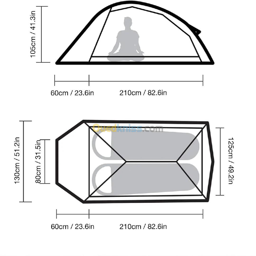 Tente Ultra light #naturehike cloud 2 ( 1,4kg Sans accessoires )