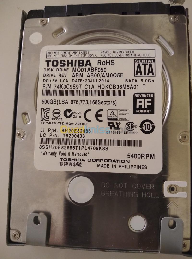 Disque dur Toshiba 2.5 500gb bon etat
