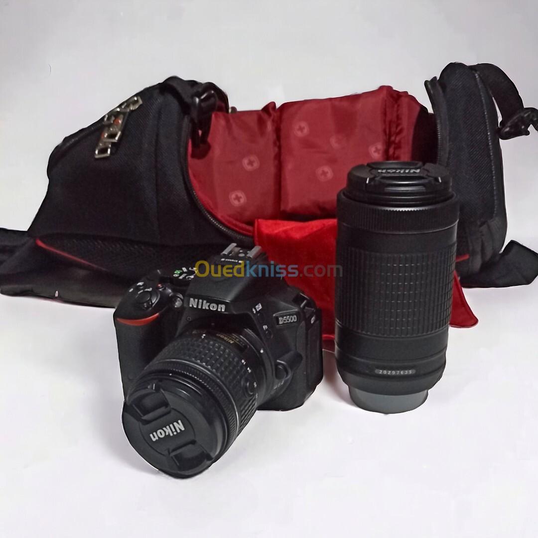 Nikon d5500 avec 02 objectif 