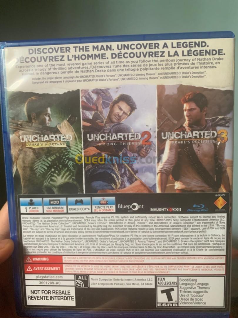 Uncharted collection 1 2 3 ps4