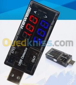 Dual USB Tester USB Detector Current Voltage Testing Double USB LCD Display Power KWS 10VA 3-9V