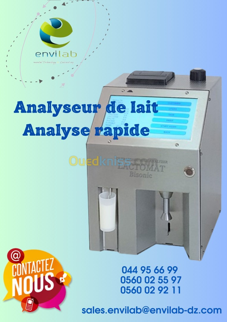 Analyseur de lait analyse rapide 