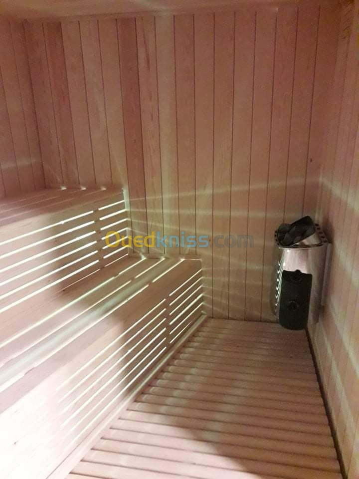 Réalisation sauna hammam sûre mesure 