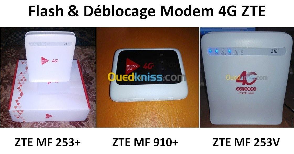 Flash Déblocage Modem ZTE 4G فلاش مودام