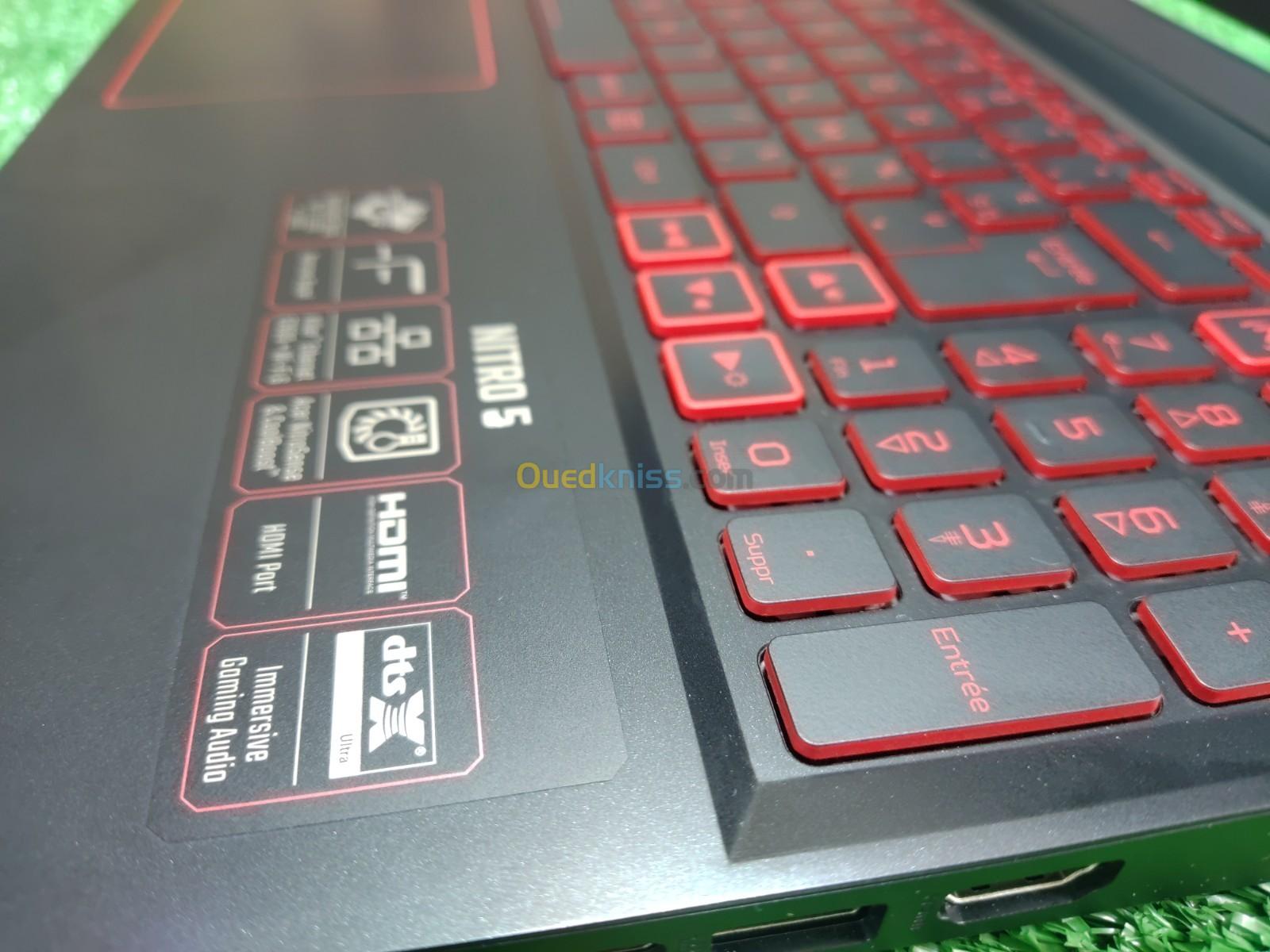 Acer NITRO 5 AMD ryzen 5 4600H 8Go DDR4 512Go SSD 15.6 FHD IPS SlimBezel NVIDIA GTX 1650 4Go