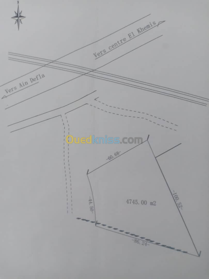 Vente Terrain Aïn Defla Sidi lakhdar