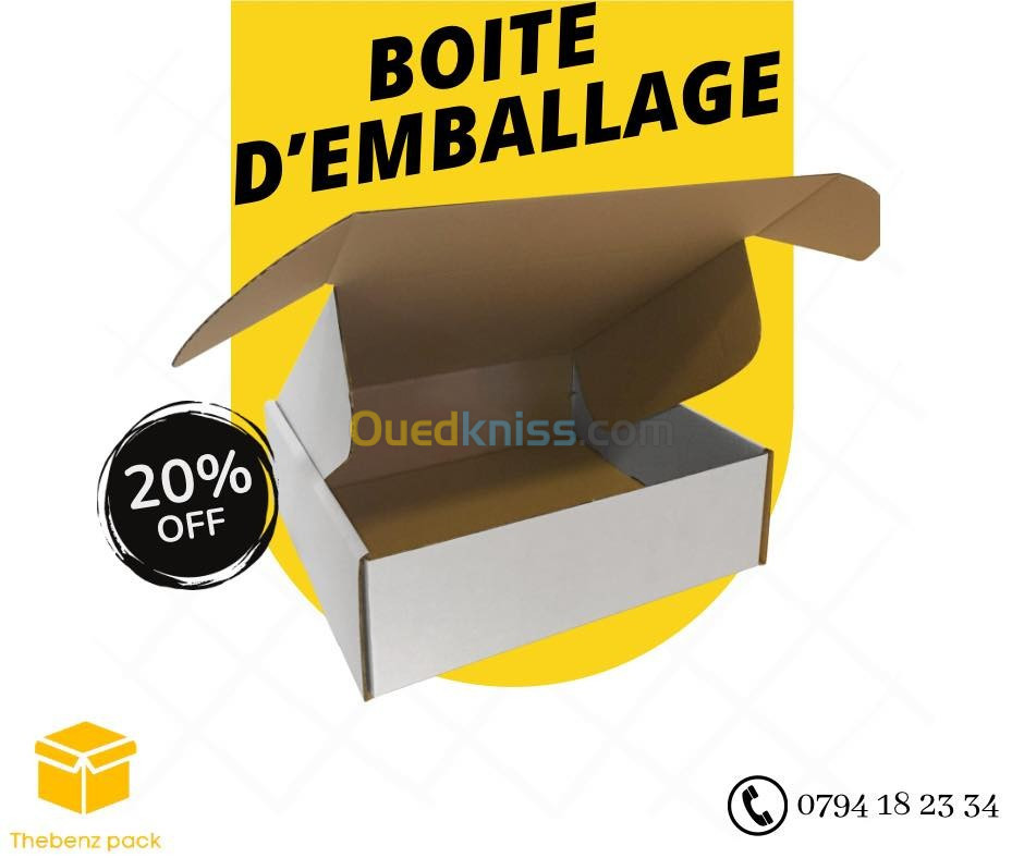 Boite d'emballage en carton 