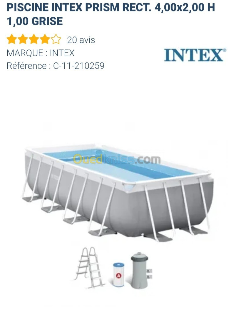 Piscine Intex 4m x 2m