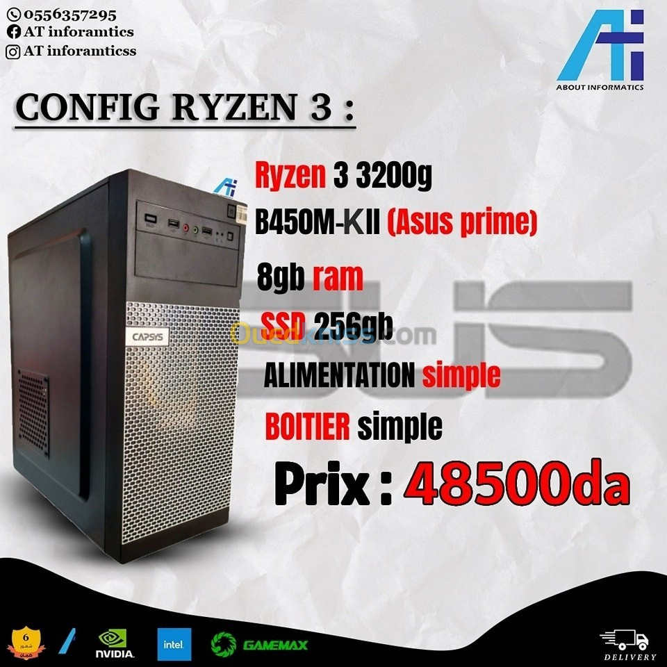 B450m ryzen 3200g hot sale