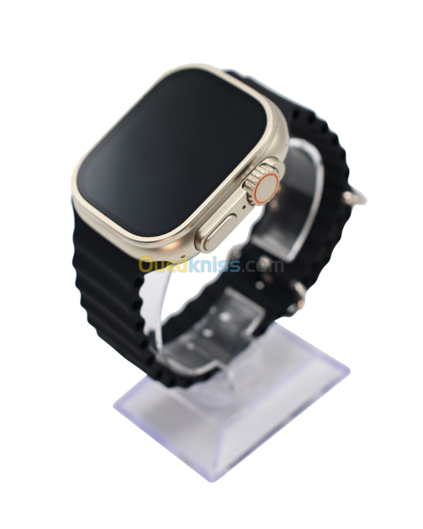 HM77 Ultra Smart Watch - Silver Case and Orange Strap