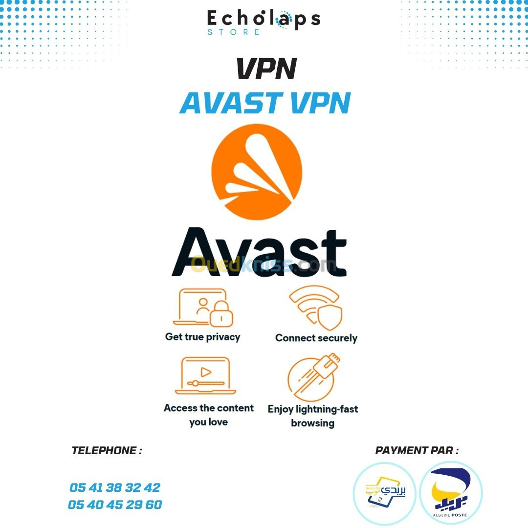 VPN PREMIUM HMA, Kaspersky , Avast SecureLine et autre