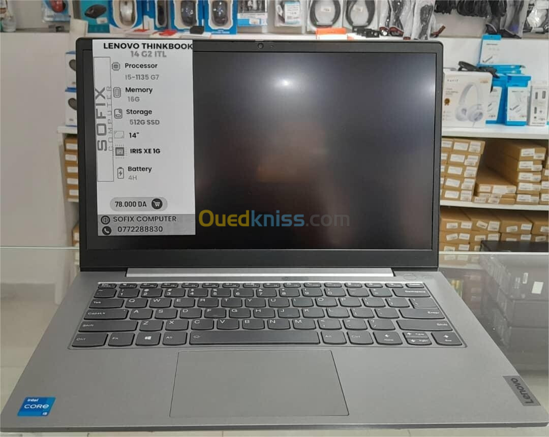 LAPTOP LENOVO THINKBOOK 14 G2 I5-1135 G7 16G 512SSD 14