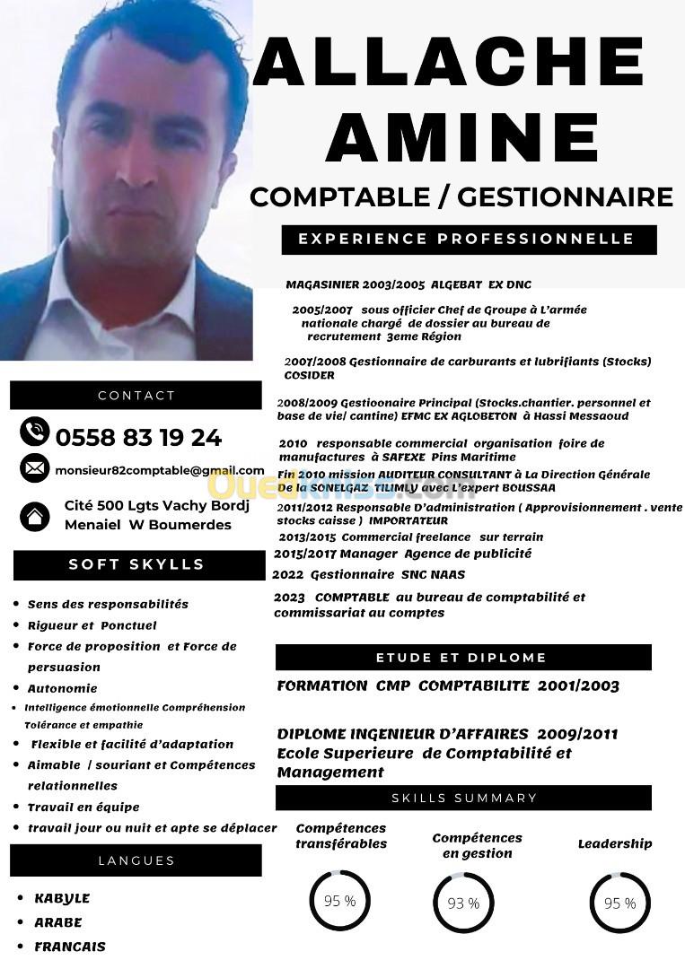 COMPTABLE  GESTIONNAIRE 