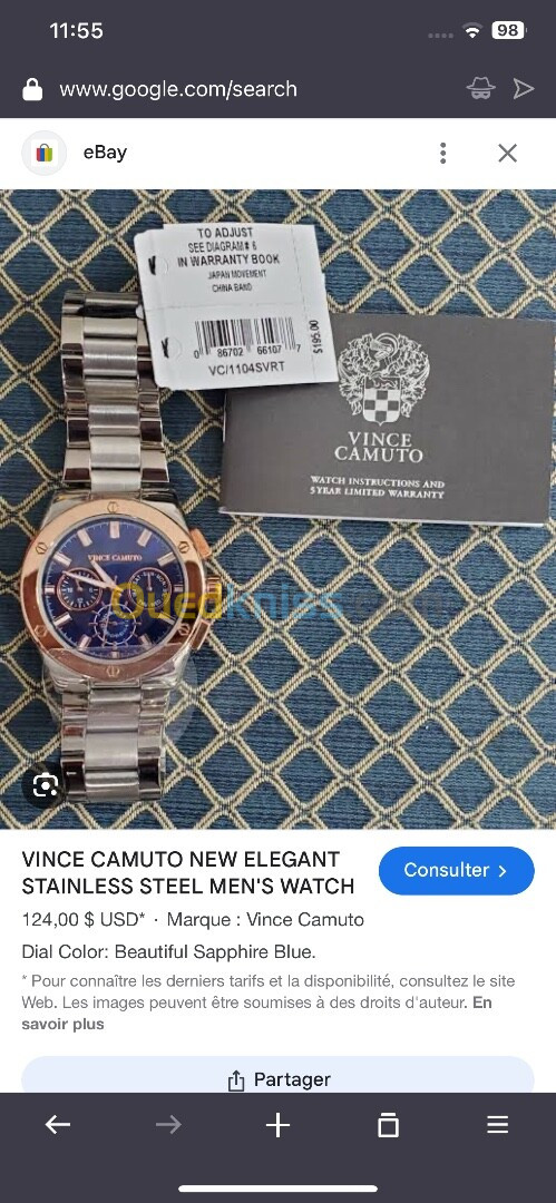 Montre Vince Camuto 