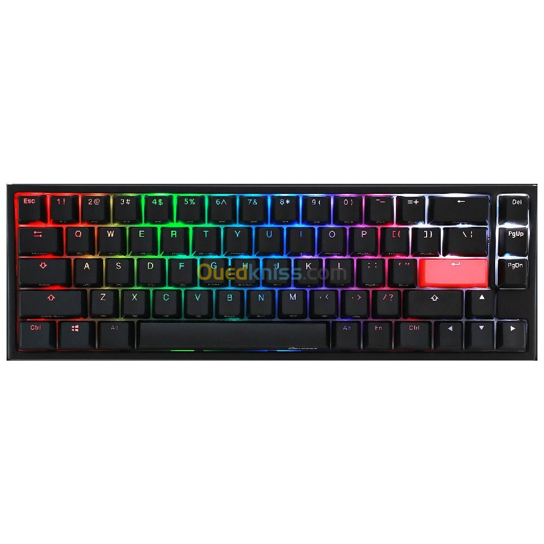 Ducky Channel One 2 SF RGB Noir (Cherry MX Silent Red)