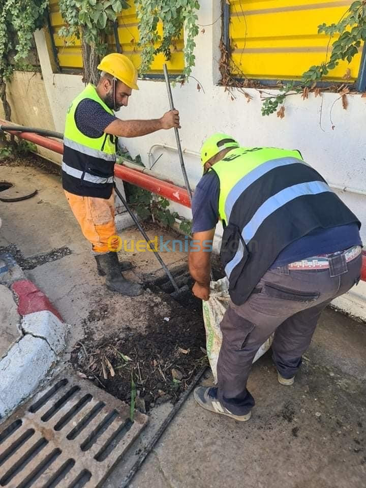 Débouchage canalisations conduite vidange fosse 