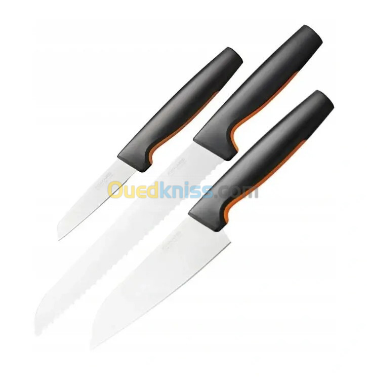 Fiskars Ensemble de couteaux de cuisine FUNCTIONAL FORM, 3 pièces,