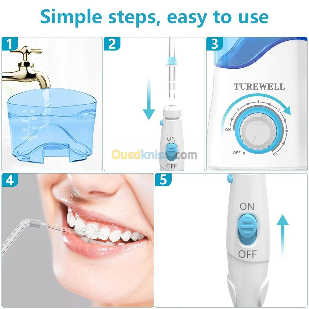 Blanchiment de dents, Irrigateur dentaire à eau pour dents/appareils dentaires RANGOK