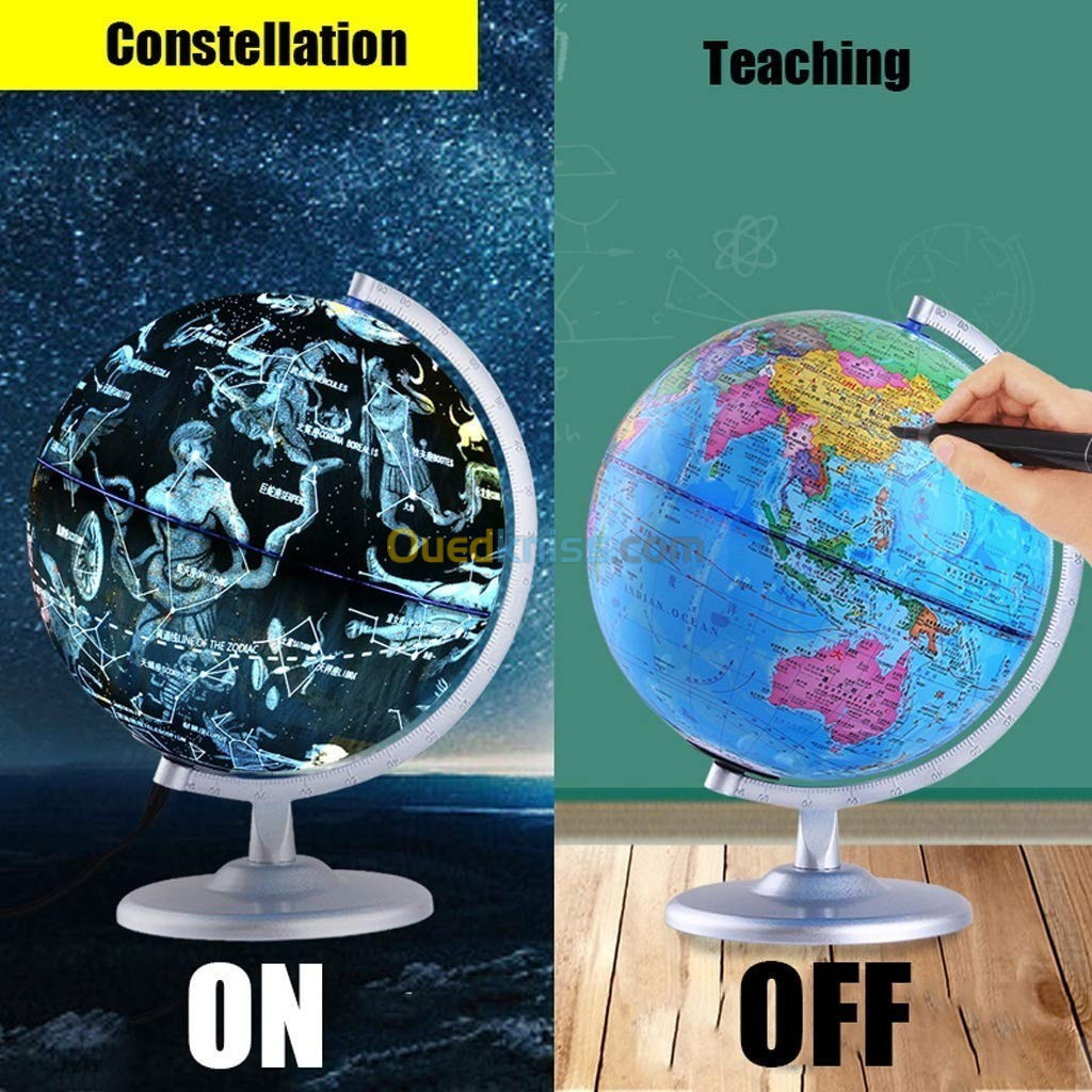 Constellation illuminée et globe mondial outil d'apprentissage pour enfants d'âge scolaire