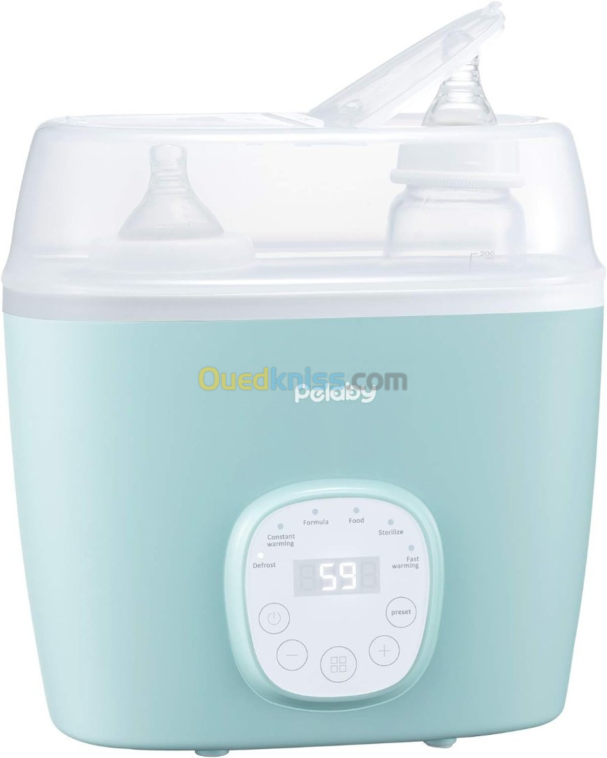 Chauffe-biberon Sterill-zer, Pelaby 6-en-1 Chauffe-aliments pour bébé sans BPA avec minuterie