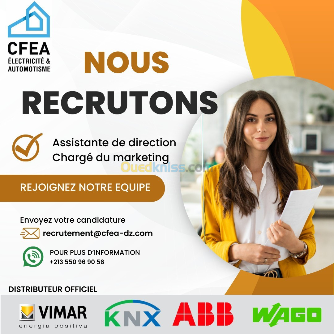 Assistante direction chargé du marketing