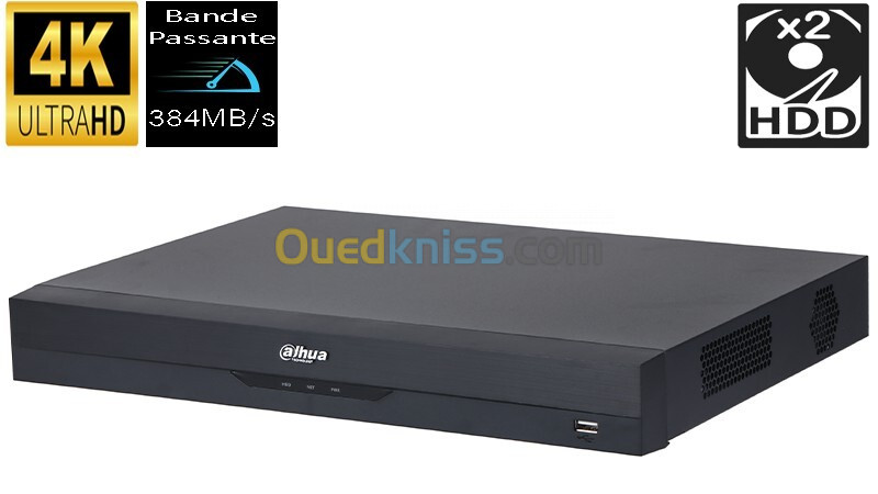 ENREGISTREUR VIDEO RESEAU 32CH 2HDD /4HDD /8HDD 384Mbps DAHUA TECHNOLOGY