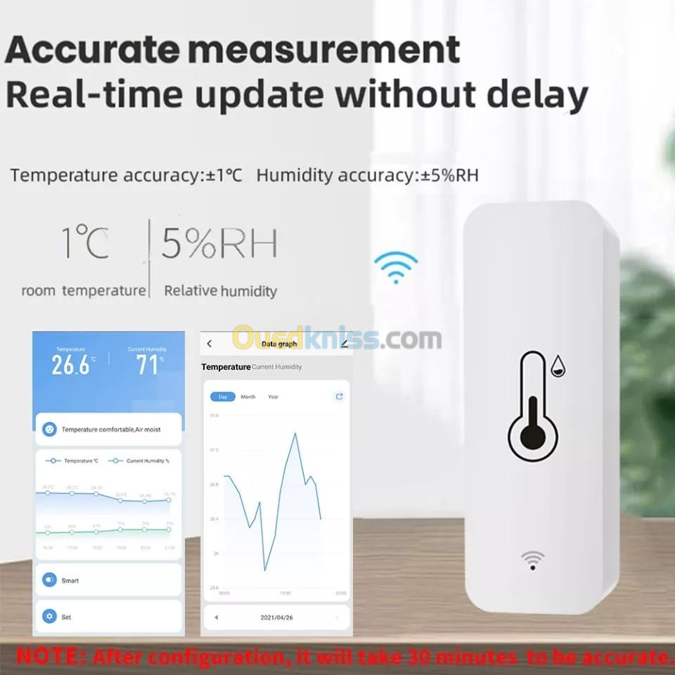 Capteur et enregistreur de température et humidité smart 