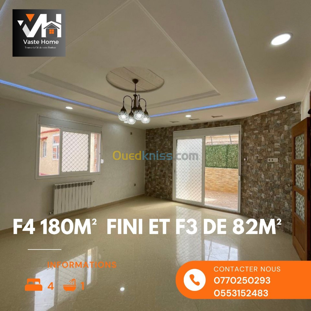 Vente Appartement F4 Alger Bordj el kiffan