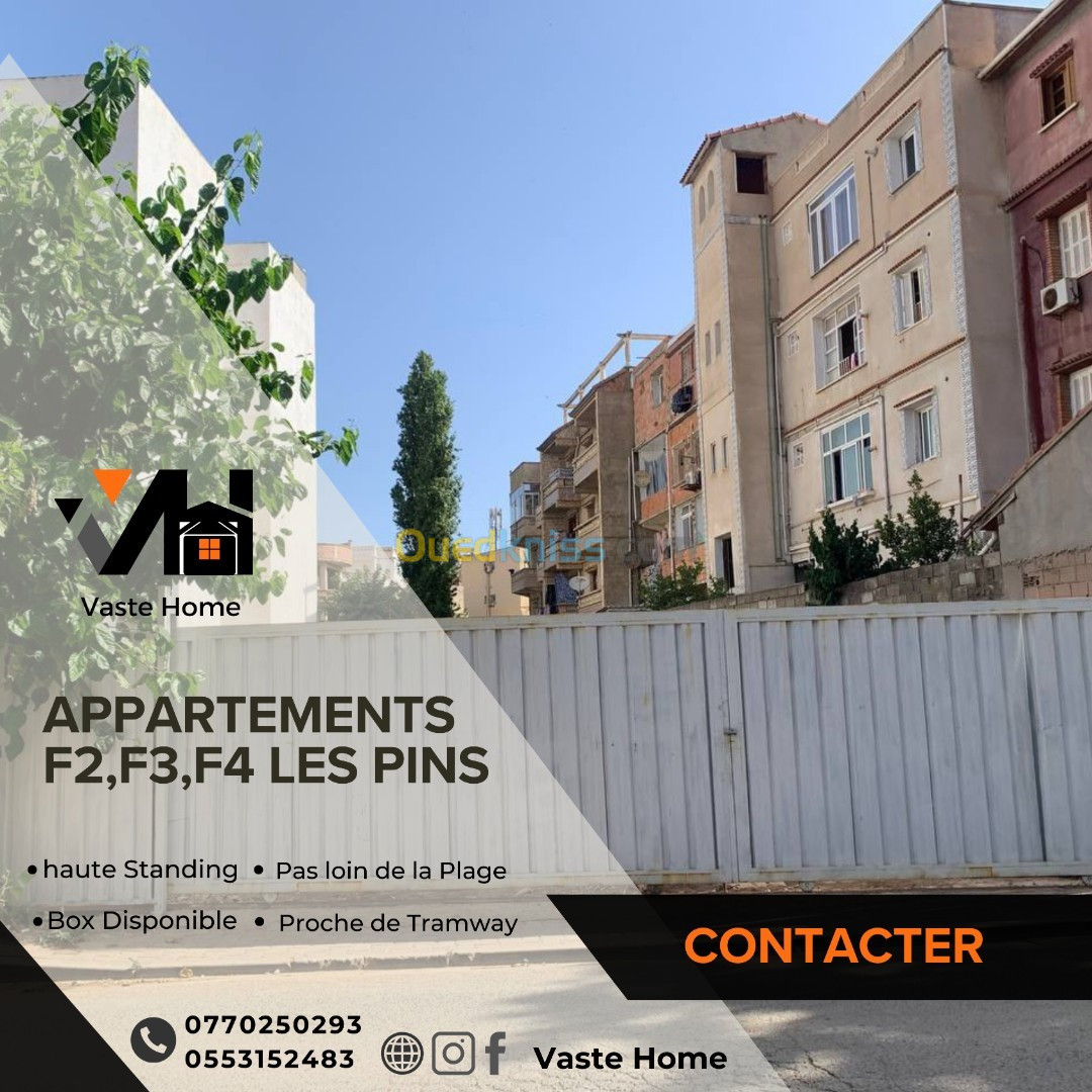 Vente Appartement F3 Alger Mohammadia