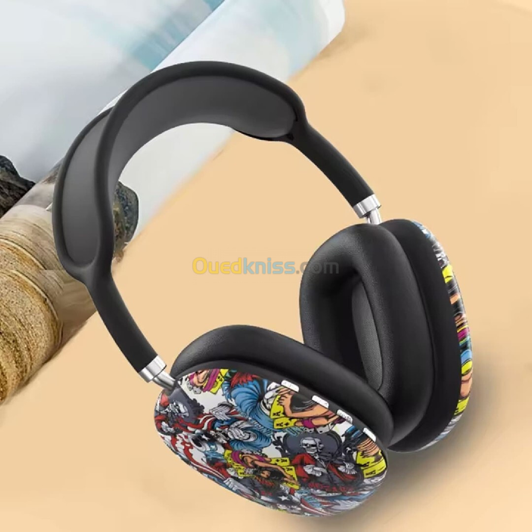 P9 Graffiti Casque Bluetooth Sans Fil V5.0