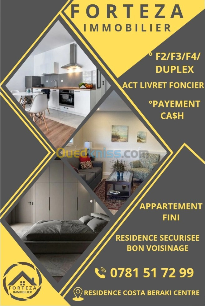 Location Appartement F3 Alger Baraki