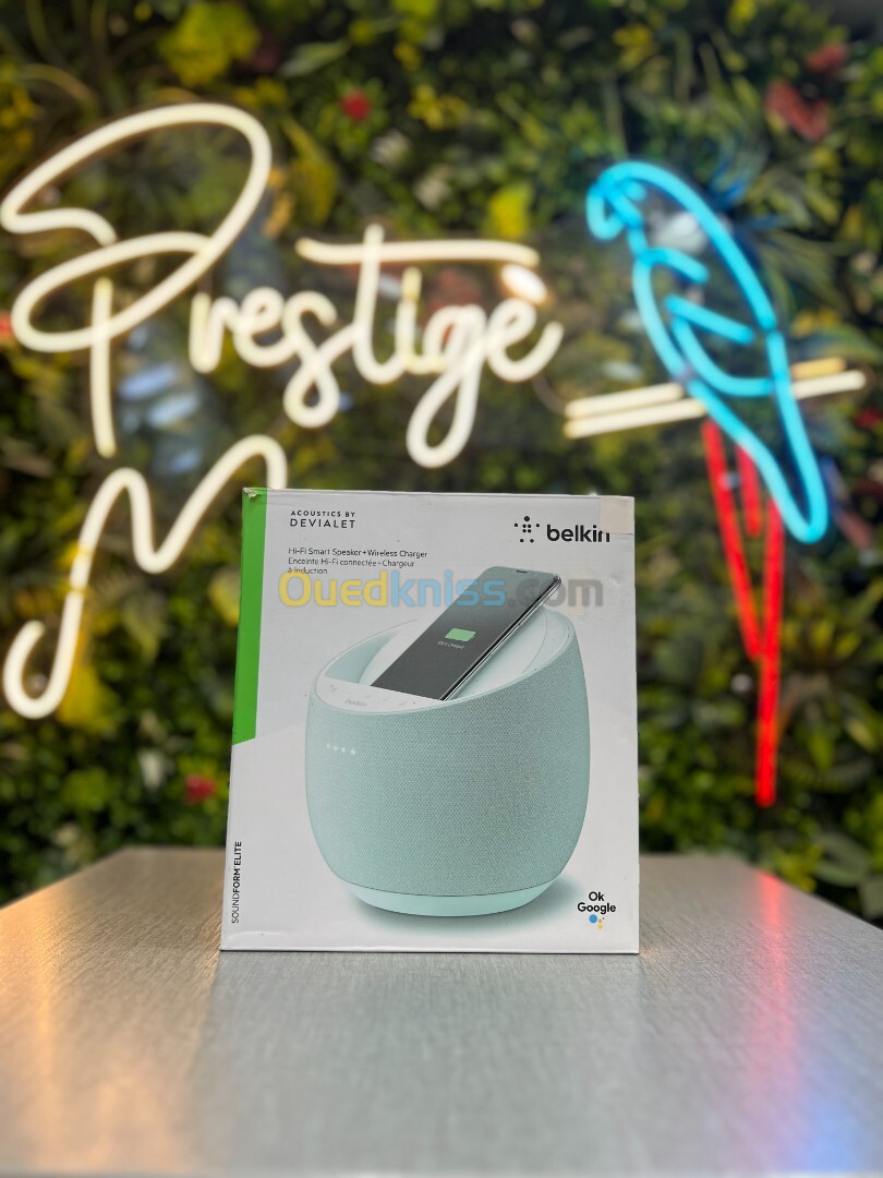 Belkin Enceinte Hi-Fi connectée + Chargeur à induction intégré SoundForm