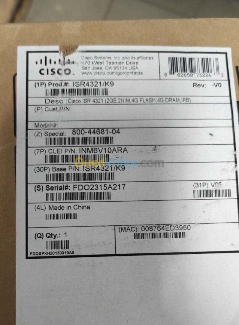 Cisco ISR 4321/k9