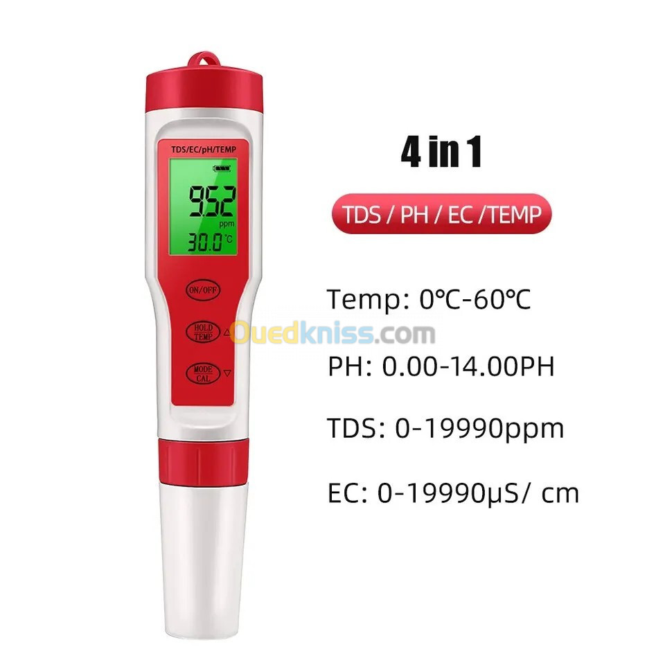 Ph tds metre 4en1 