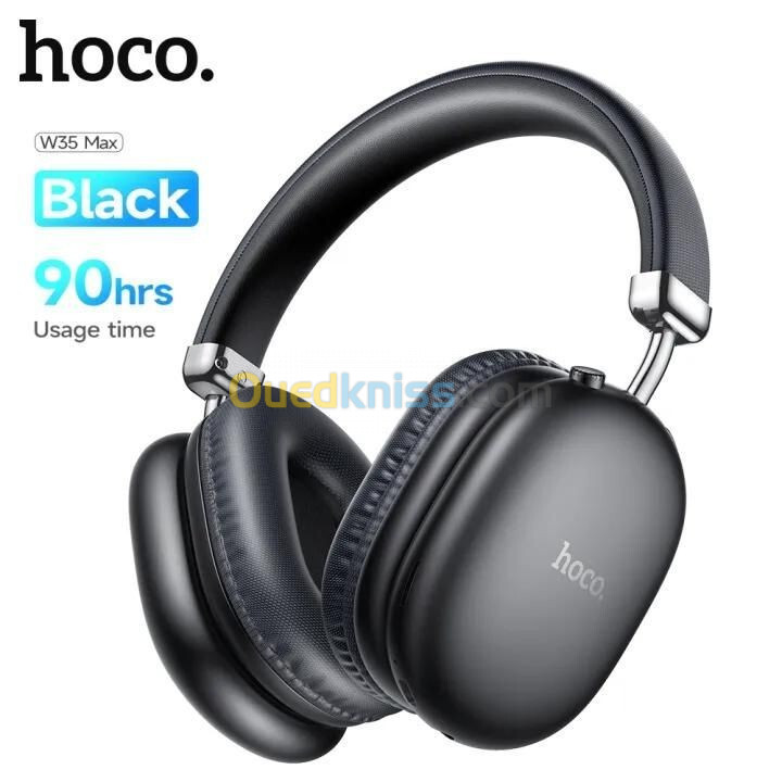 CASQUE Hoco W35 Max 90H d'autonomie . Sans Fil Bluetooth 5.3 - سماعات اذن بلوتوث سماعات لاسلكية 