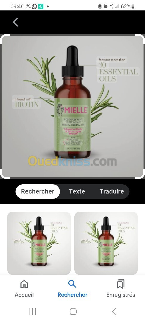 Huile essentielle cheveux rosemary