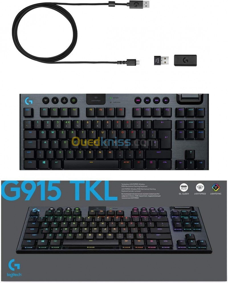 Clavier mécanique logitech G915 TKL