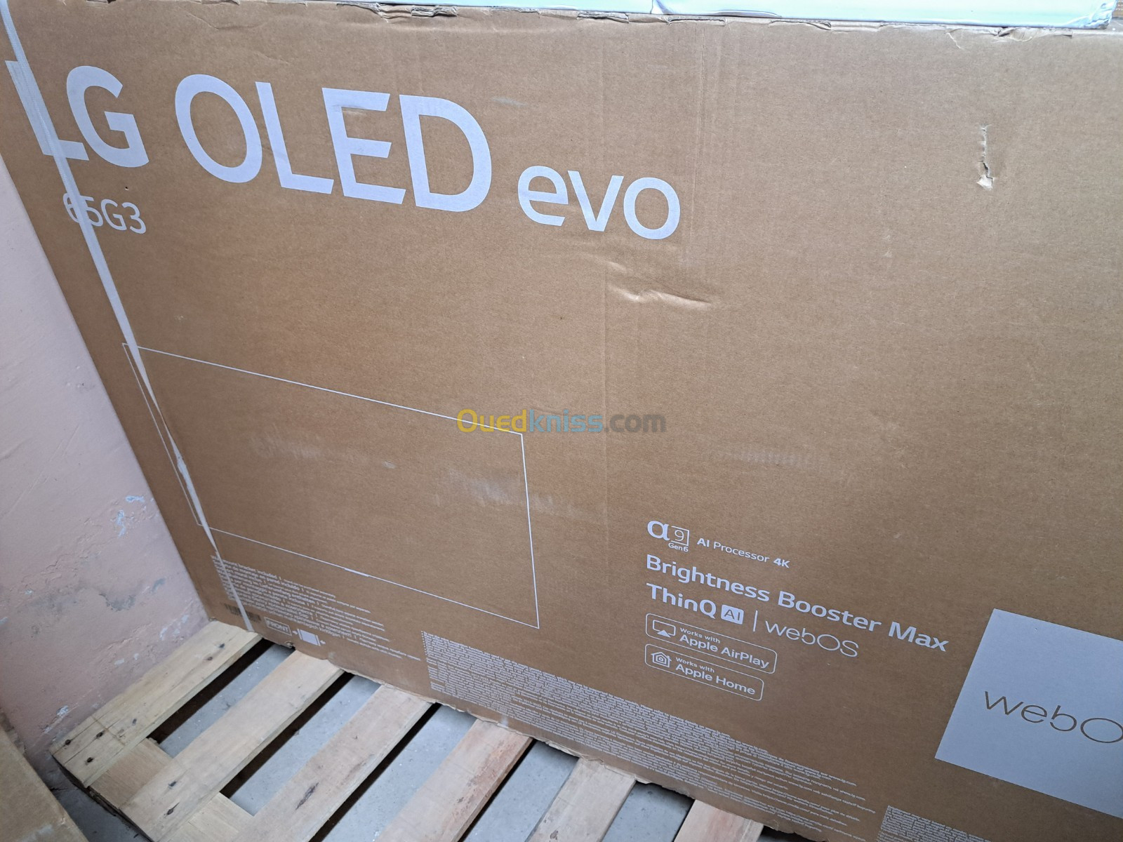 TV LG OLED EVO 65" G3 GALLERY EDITION SMART 4K 120FPS HDMI 2.1 EUROPÉEN 