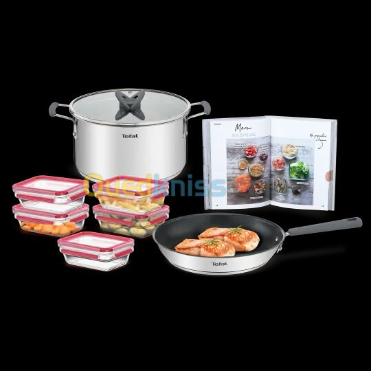 KIT TEFAL MEAL PREP POÊLE BOITE DE CONSERVATION 9 PIÈCES 