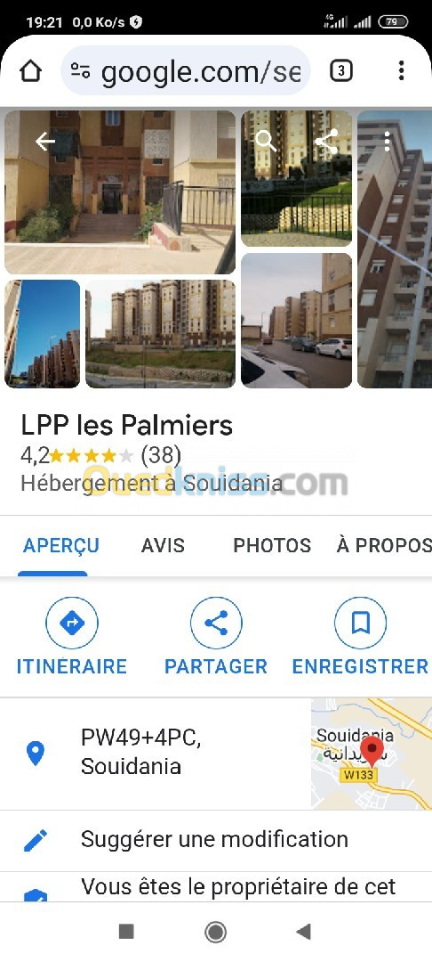 Vente Appartement F5 Alger Souidania