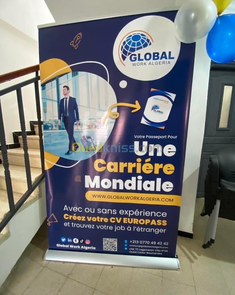 Banner Roll-Up publicitaire 