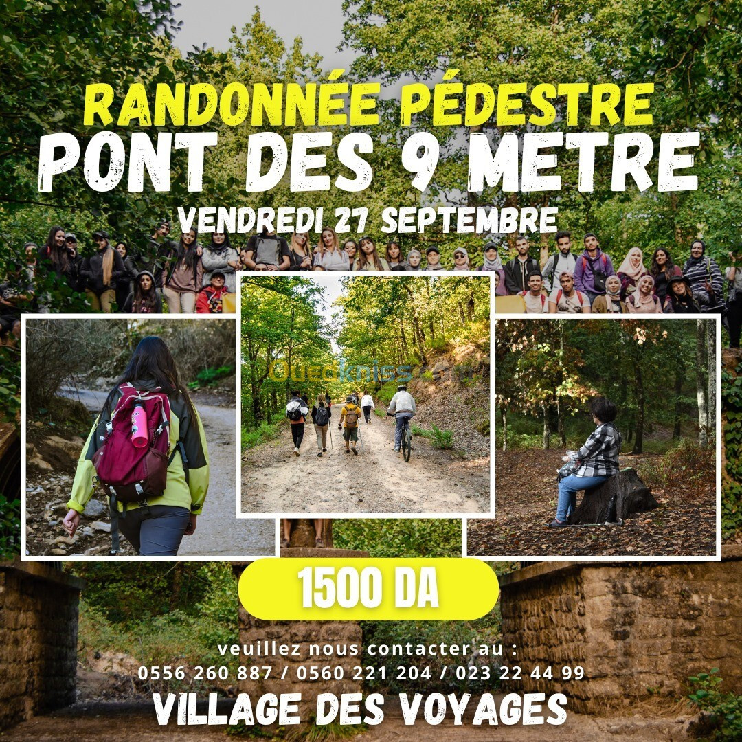 Excursion JOURNEE -RANDONNEE- PONT DE 9 M AKFADOU