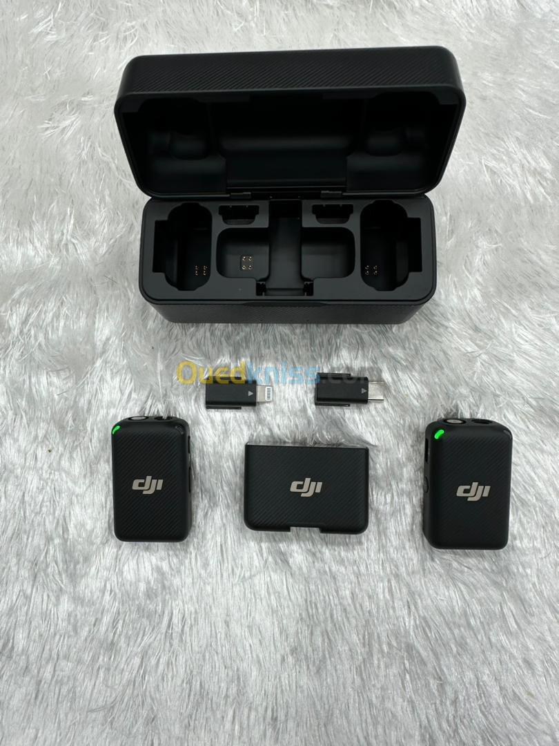 Microphone DJI avec accessoires 