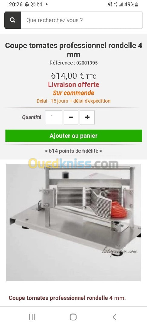 A vendre matériel de cuisine professionnel 